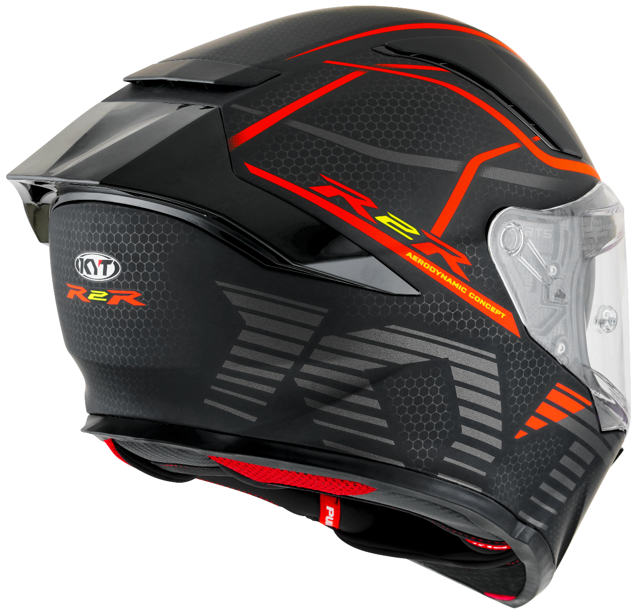 CASCO KYT R2R CONCEPT MATT BLACK/RED