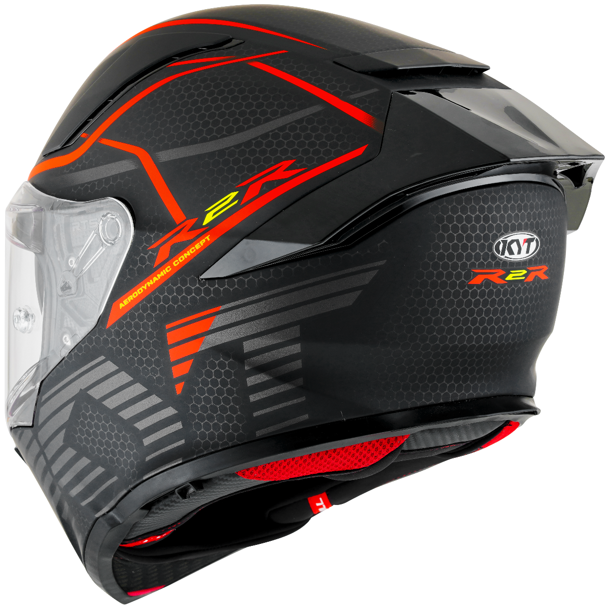 CASCO KYT R2R CONCEPT MATT BLACK/RED
