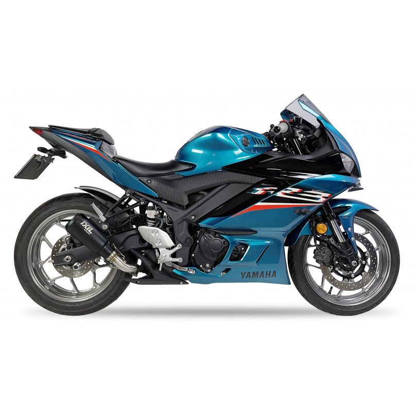 ESCAPE IXIL SLIP ON - RACE XTREM BLACK - YAMAHA YZF R3 21-23 (RH21)