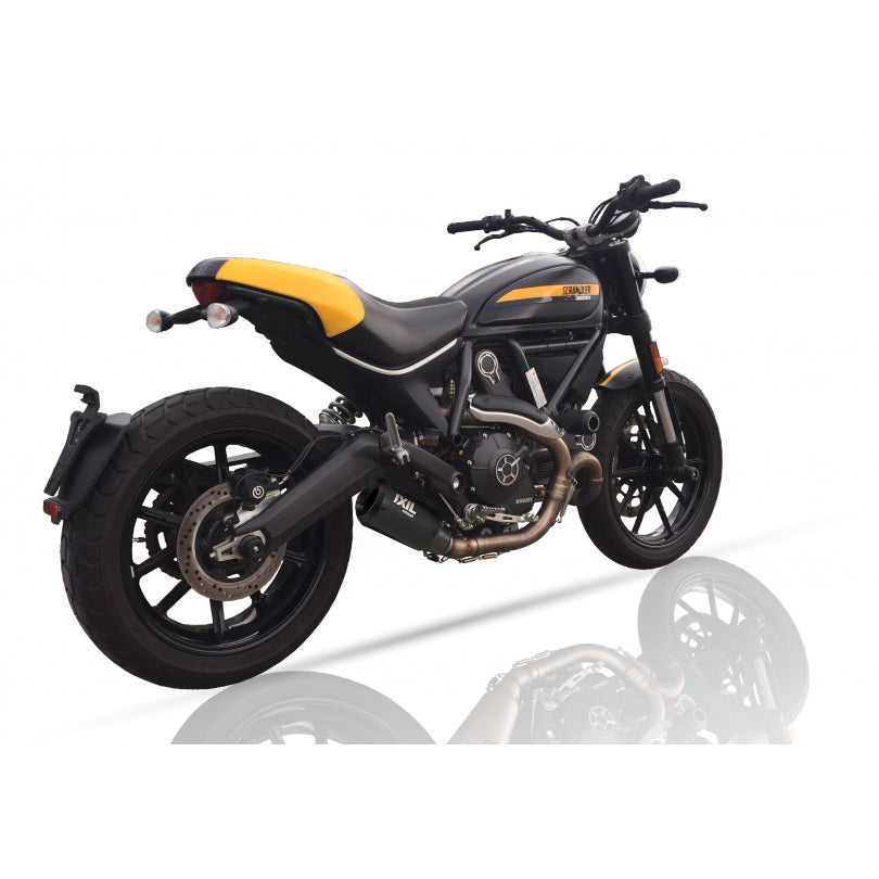 ESCAPE IXIL SLIP ON - RACE XTREM BLACK - DUCATI SCRAMBLER 800