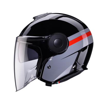 CASCO CABERG SOHO ZEPHYR BLACK/GREY/RED