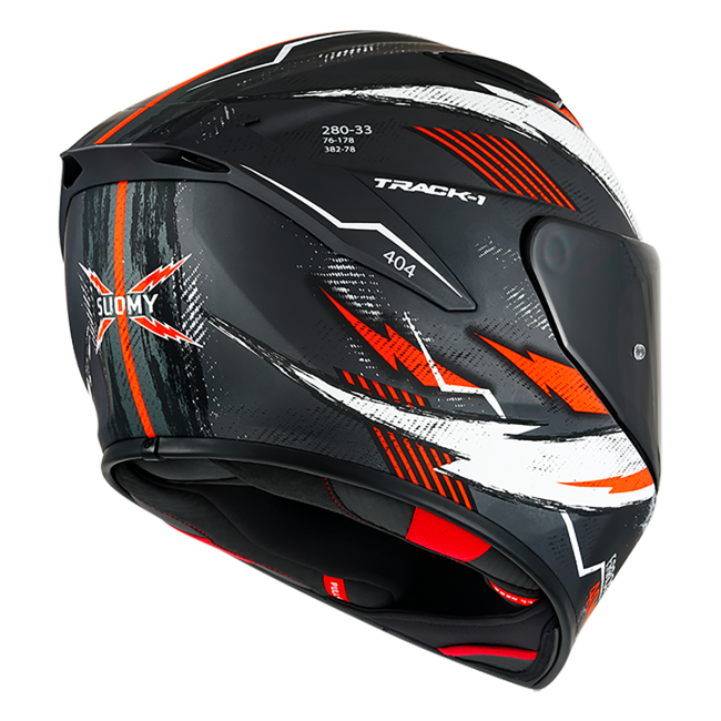 CASCO SUOMY TRACK-1 404 MATT ANTHRACITE E06