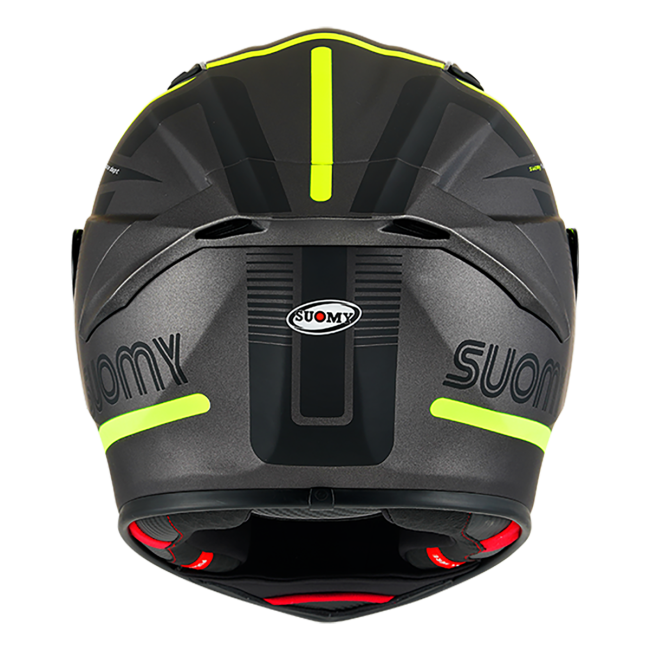 CASCO SUOMY TRACK-1 NINETY SEVEN MATT GUN METAL/YELLOW E06