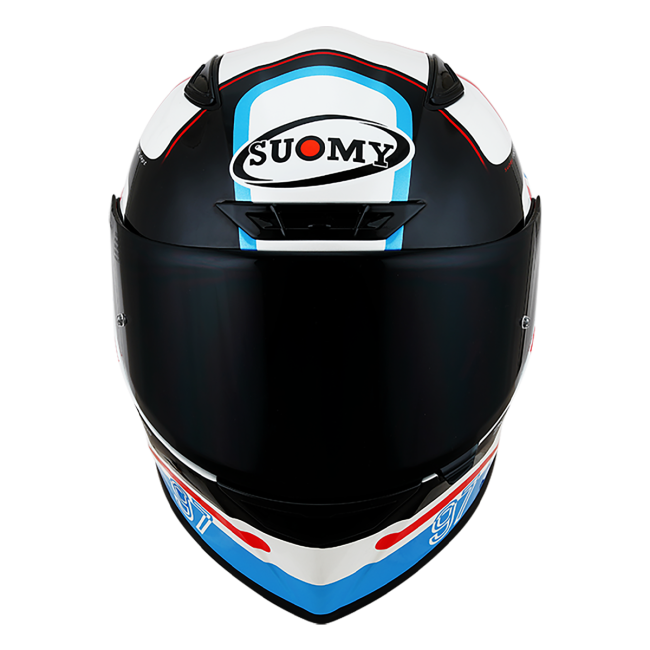 CASCO SUOMY TRACK-1 NINETY SEVEN WHITE/RED E06