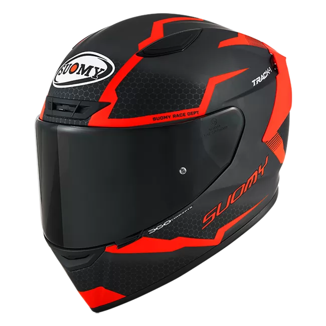 CASCO SUOMY TRACK-1 REACTION MATT ANTHRACITE/RED E06