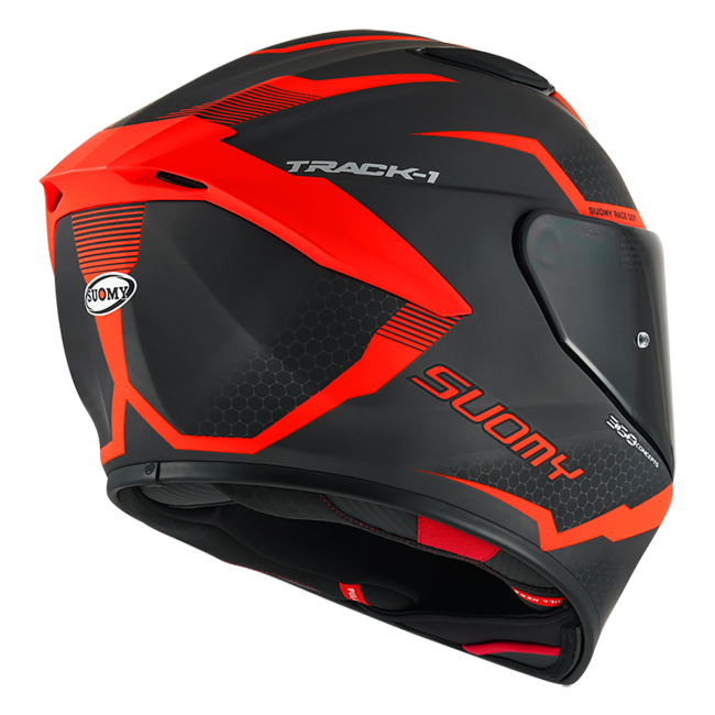 CASCO SUOMY TRACK-1 REACTION MATT ANTHRACITE/RED E06