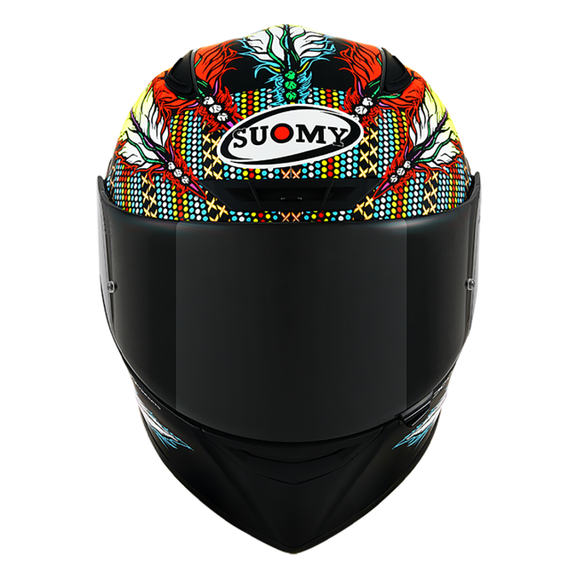CASCO SUOMY TRACK-1 CHIEFTAIN MULTI MATT BLACK E06