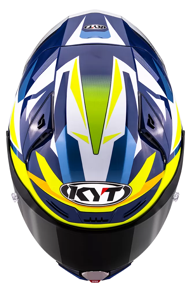 CASCO KYT R1R DIAMOND BLUE/YELLOW