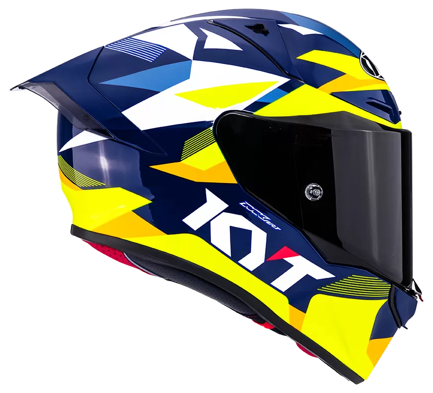 CASCO KYT R1R DIAMOND BLUE/YELLOW