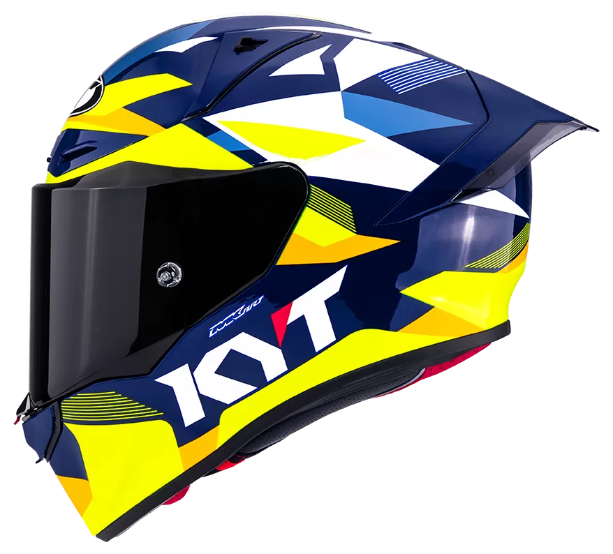 CASCO KYT R1R DIAMOND BLUE/YELLOW