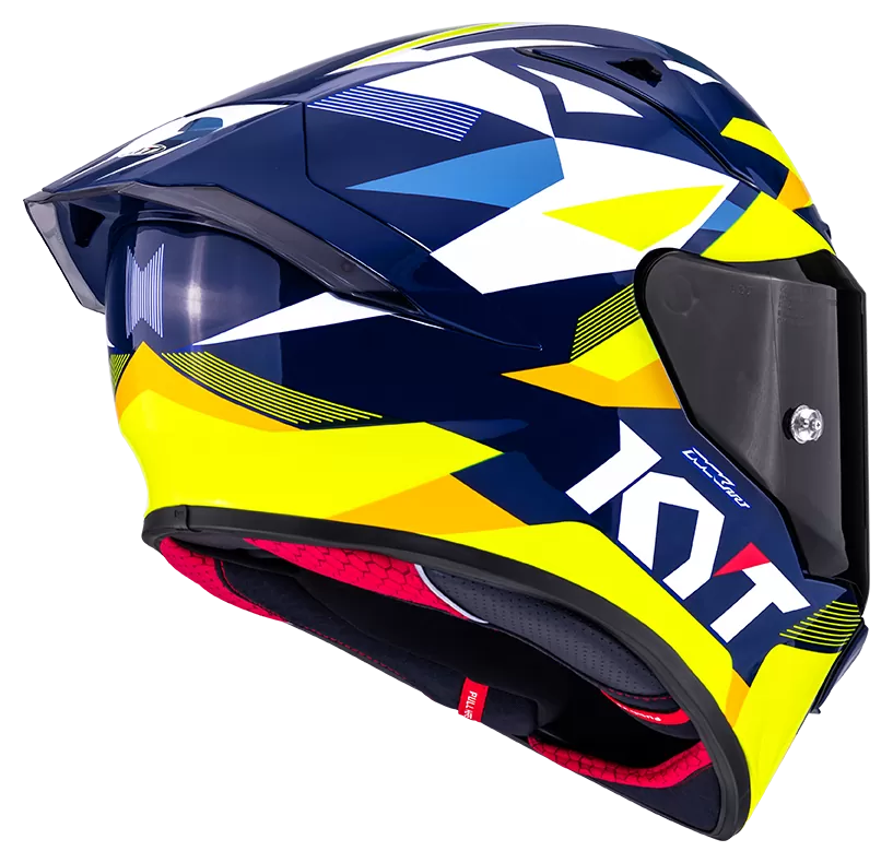 CASCO KYT R1R DIAMOND BLUE/YELLOW