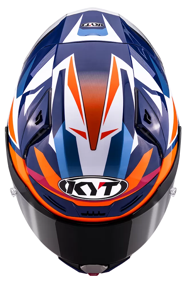 CASCO KYT R1R DIAMOND BLUE/ORANGE