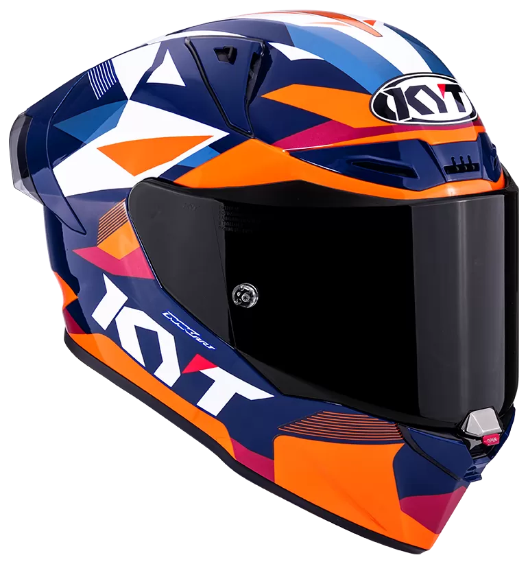 CASCO KYT R1R DIAMOND BLUE/ORANGE