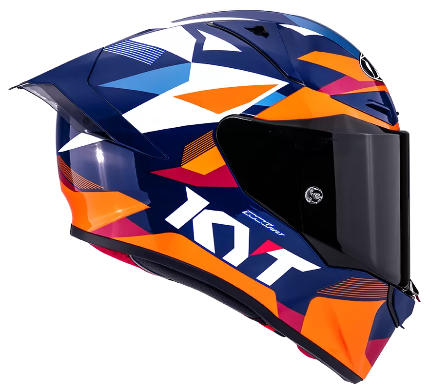 CASCO KYT R1R DIAMOND BLUE/ORANGE
