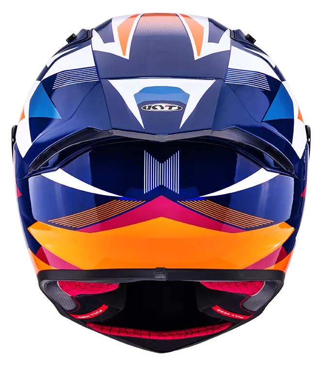 CASCO KYT R1R DIAMOND BLUE/ORANGE