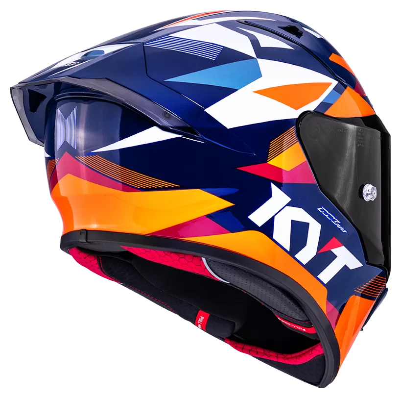 CASCO KYT R1R DIAMOND BLUE/ORANGE