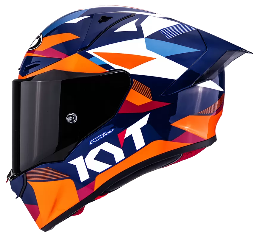 CASCO KYT R1R DIAMOND BLUE/ORANGE