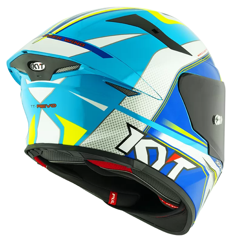 CASCO KYT TT-REVO GRAND PRIX WHITE/LIGHT BLUE