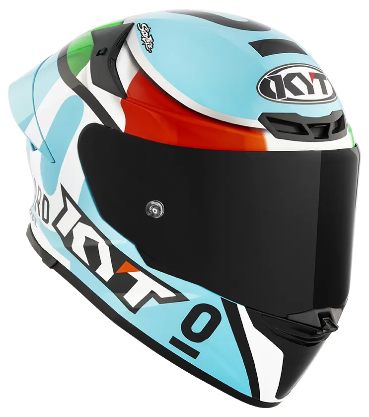CASCO KYT TT-REVO REPLICA LEOPARD TRICOLORE