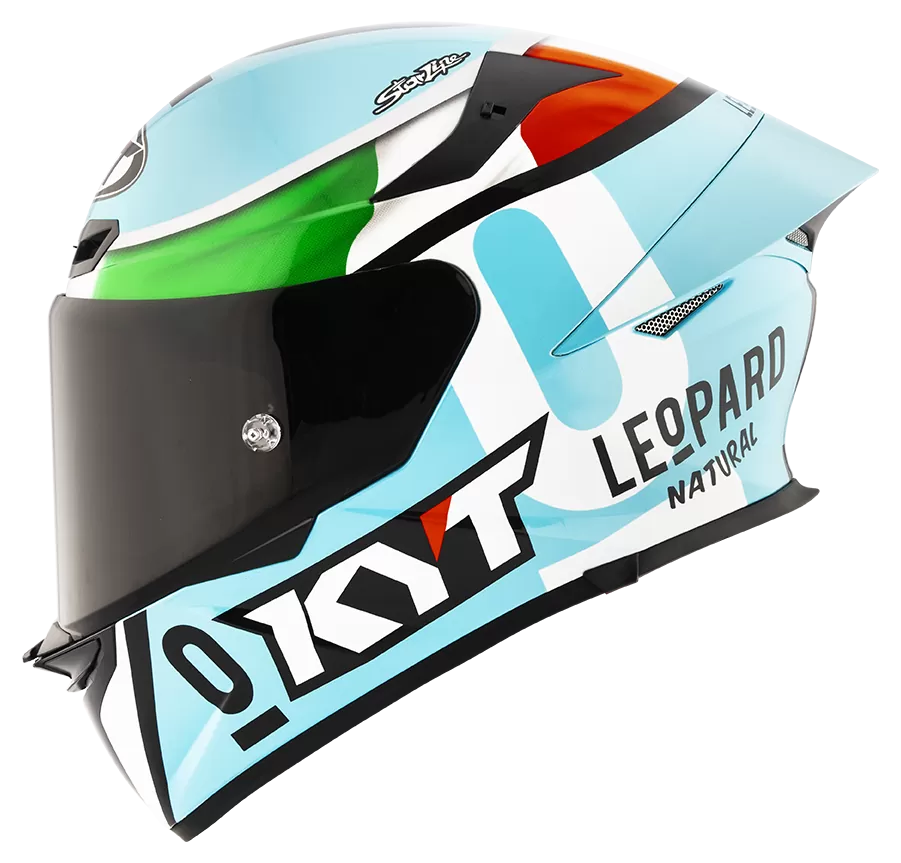 CASCO KYT TT-REVO REPLICA LEOPARD TRICOLORE