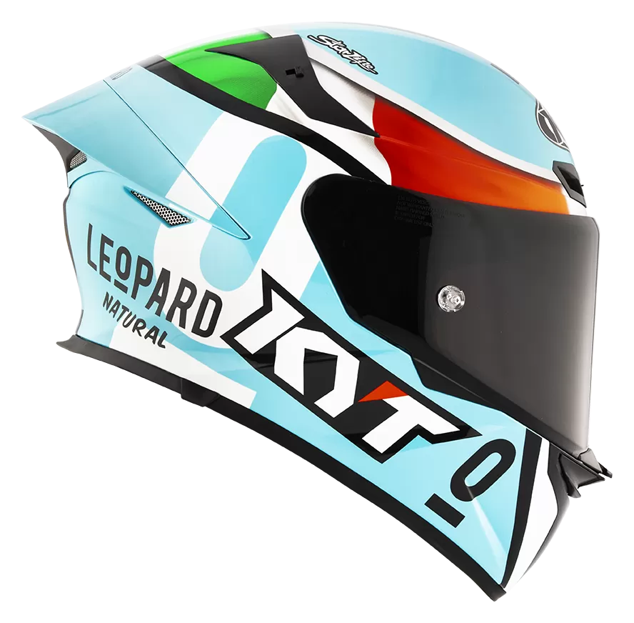 CASCO KYT TT-REVO REPLICA LEOPARD TRICOLORE