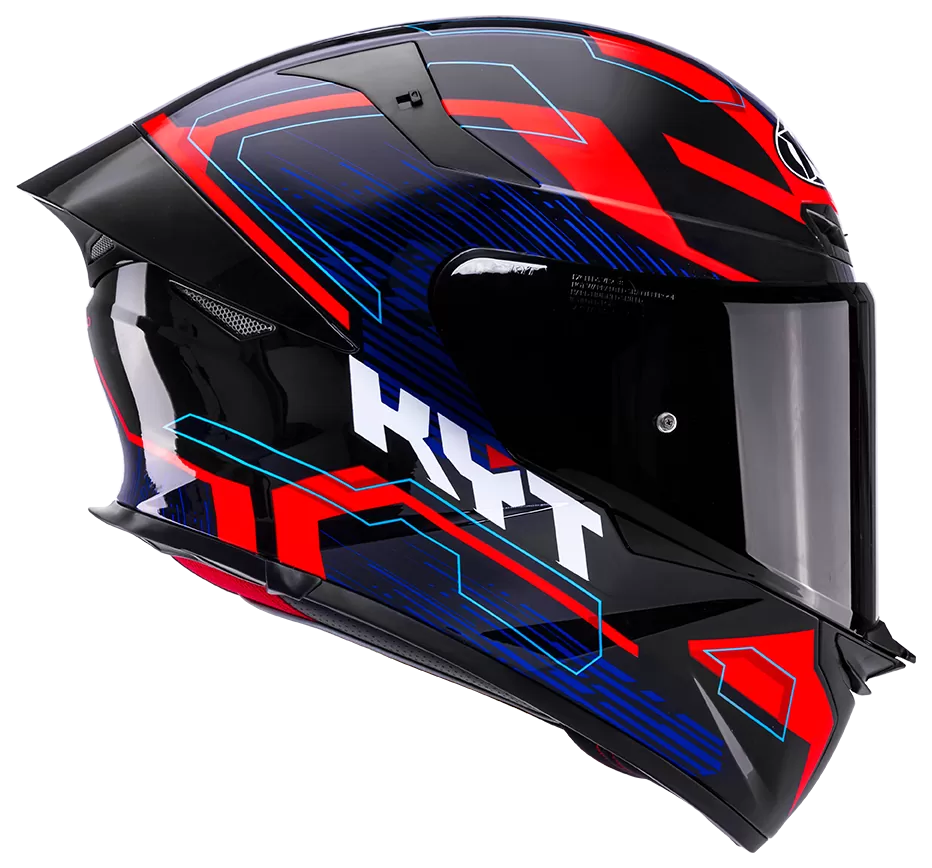 CASCO KYT TT-REVO SPEEDING BLACK/RED/BLUE