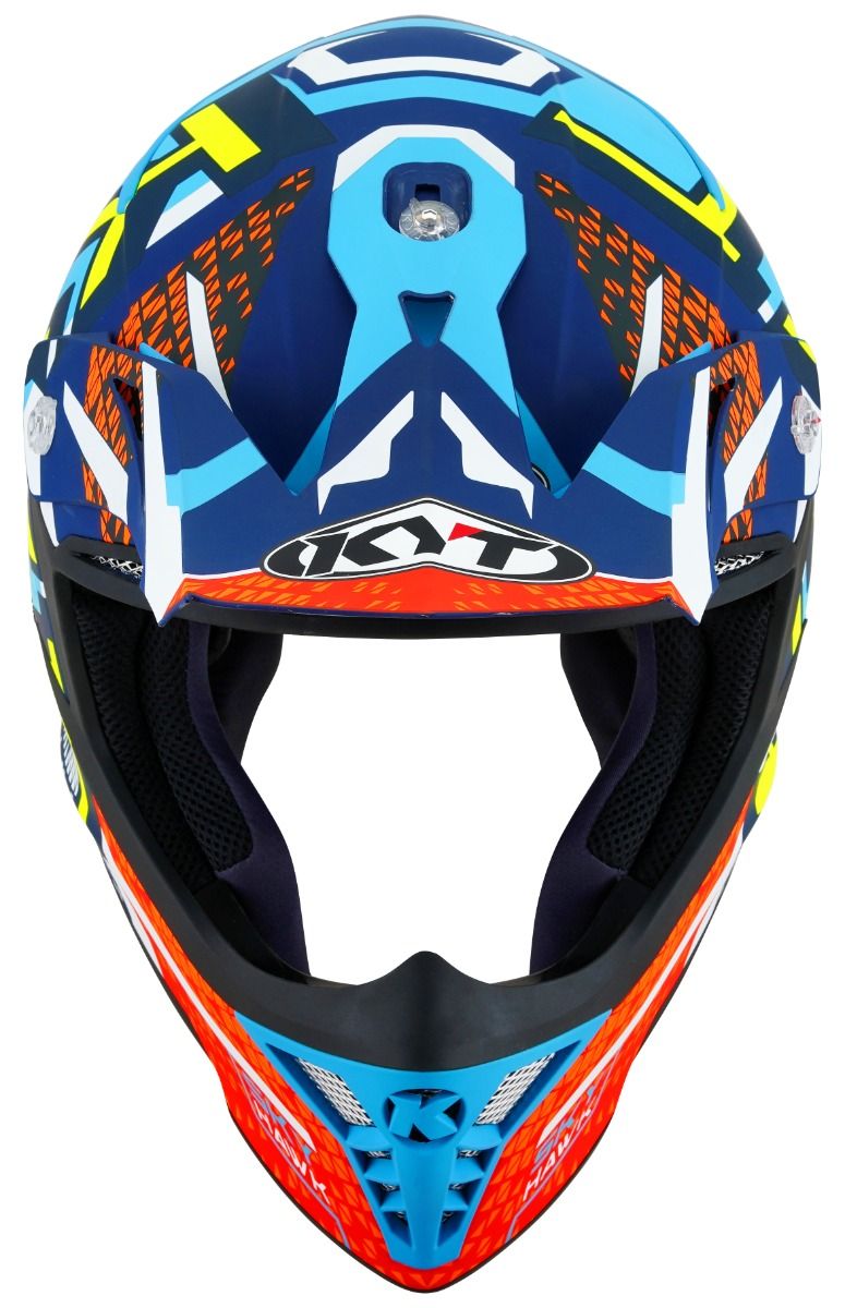 CASCO KYT SKYHAWK HYPERFLOW MATT LIGHT BLUE/RED
