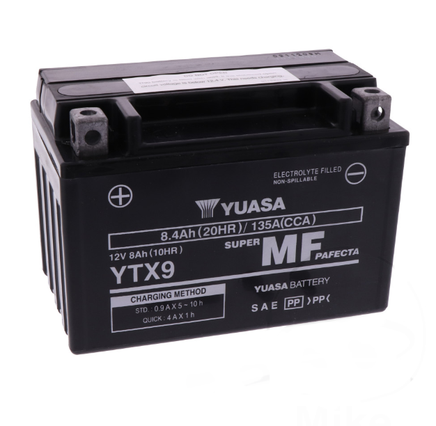 BATERÍA YUASA YTX9-WC PRECARGADA