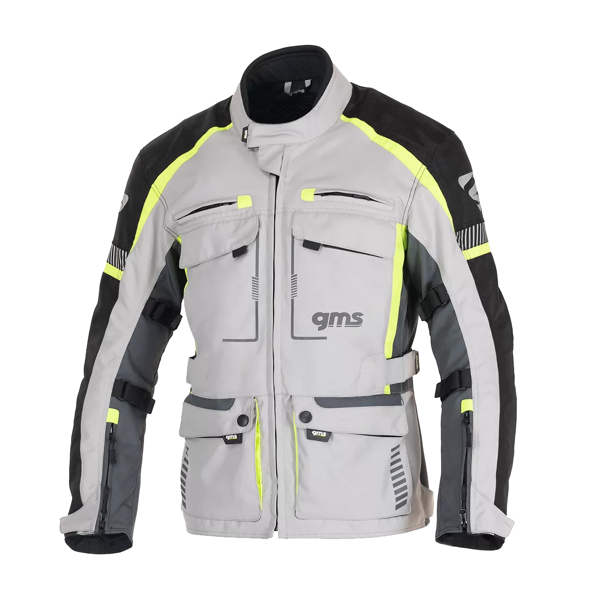 CHAQUETA GMS EVEREST JACKET GREY/BLACK/YELLOW
