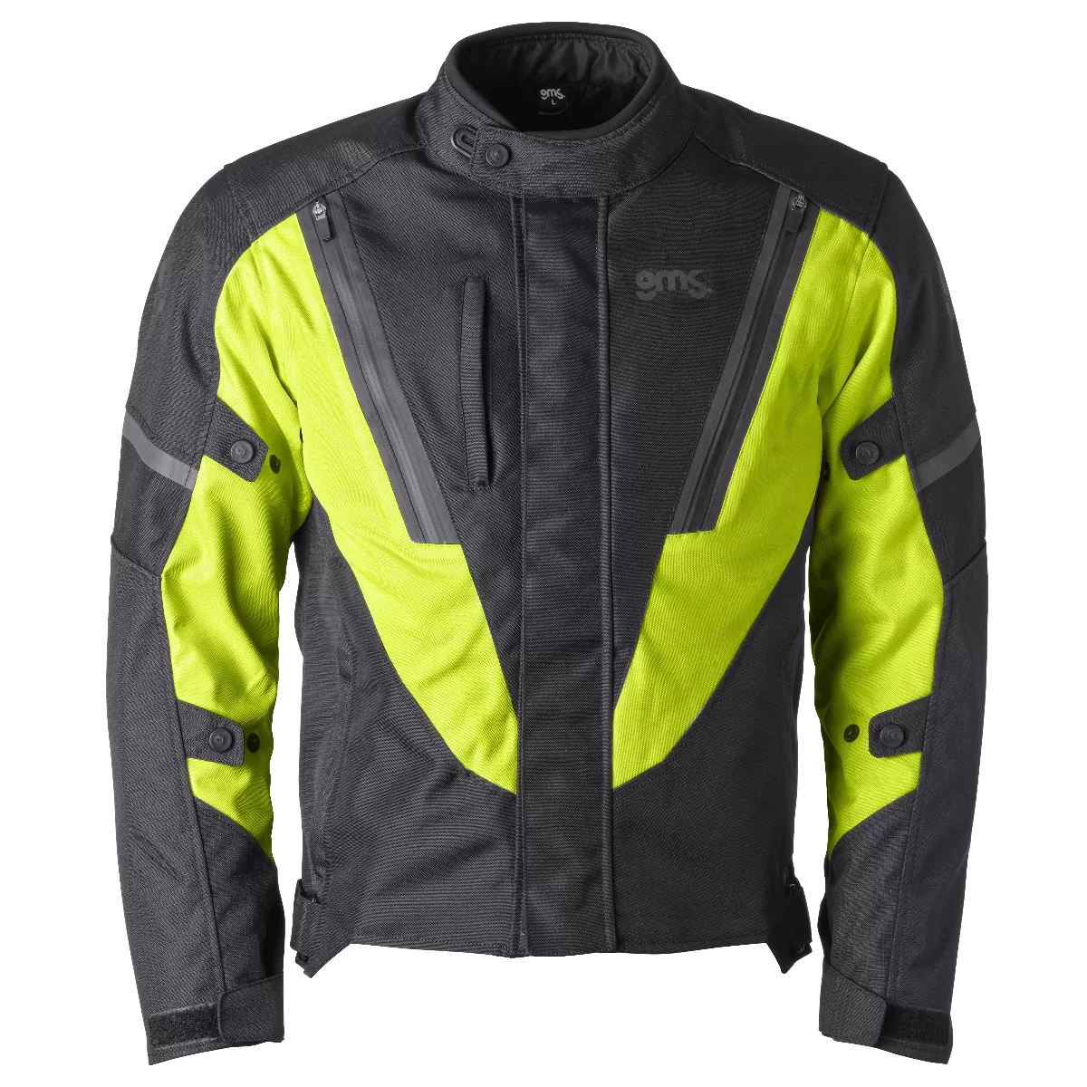 CHAQUETA GMS AVON WP BLACK/FLUO YELLOW