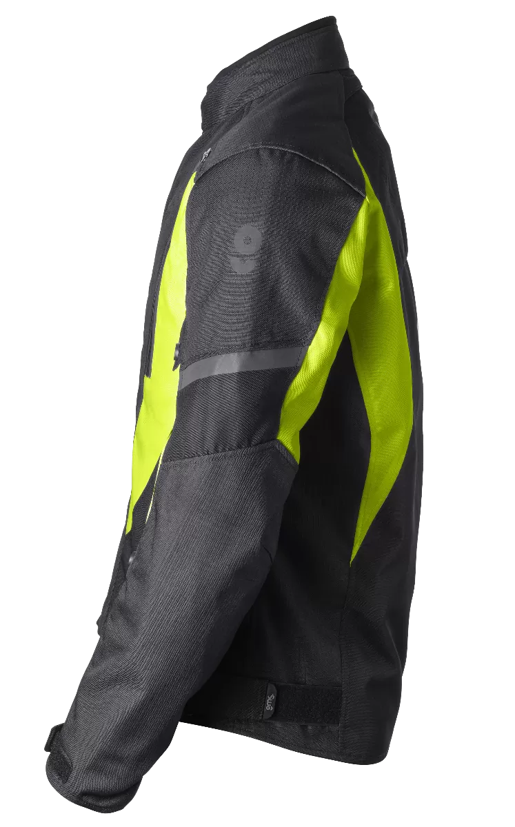 CHAQUETA GMS AVON WP BLACK/FLUO YELLOW