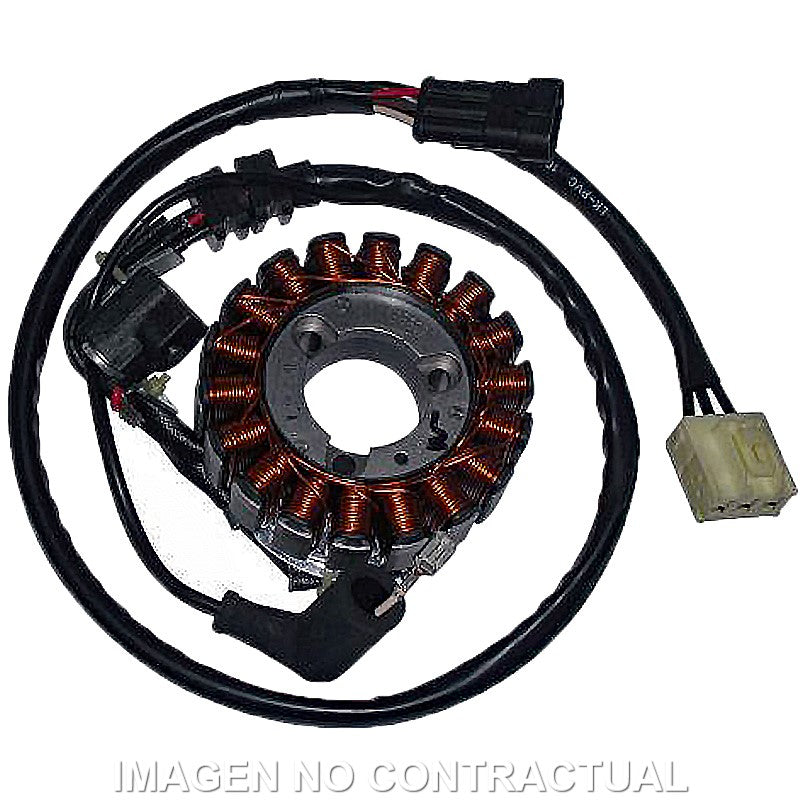 STATOR KOKUSAN TRIFASE 18 POLOS 12V 350W (MOTOR PIAGGIO-QUASAR I)