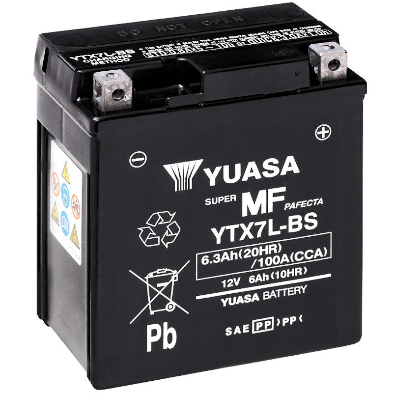 BATERÍA YUASA YTX7L-BS SIN MANTENIMIENTO
