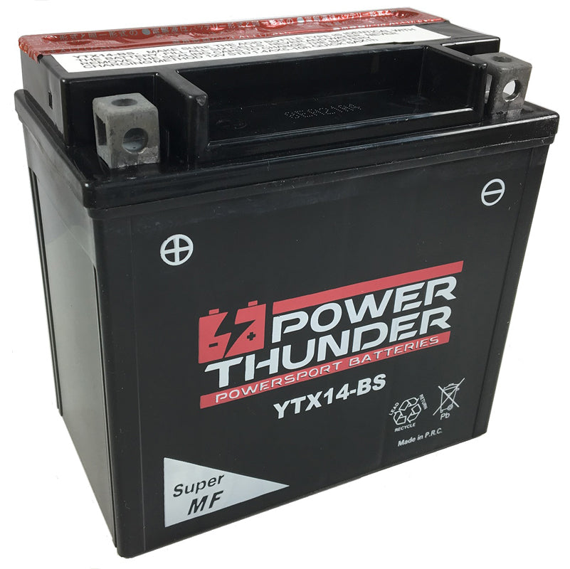 BATERÍA POWER THUNDER CTX14-BS SIN MANTENIMIENTO