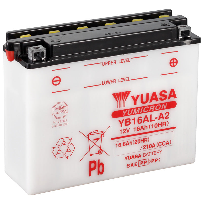 BATERÍA YUASA YB16AL-A2 COMBIPACK CONVENCIONAL