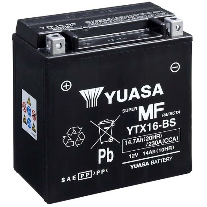 BATERÍA YUASA YTX16-BS SIN MANTENIMIENTO