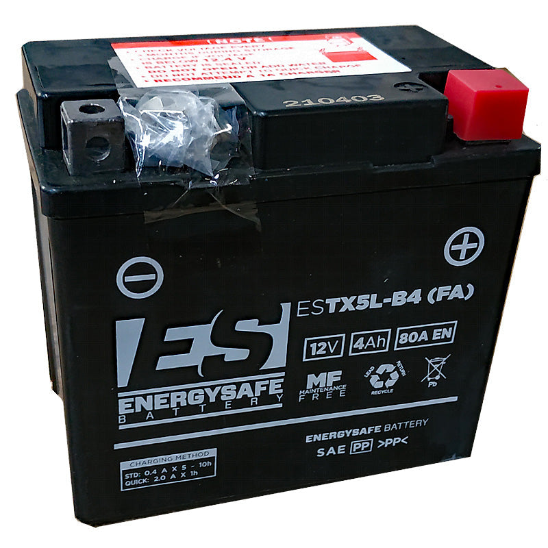 BATERÍA ENERGYSAFE ESTX5L-B4 PRECARGADA