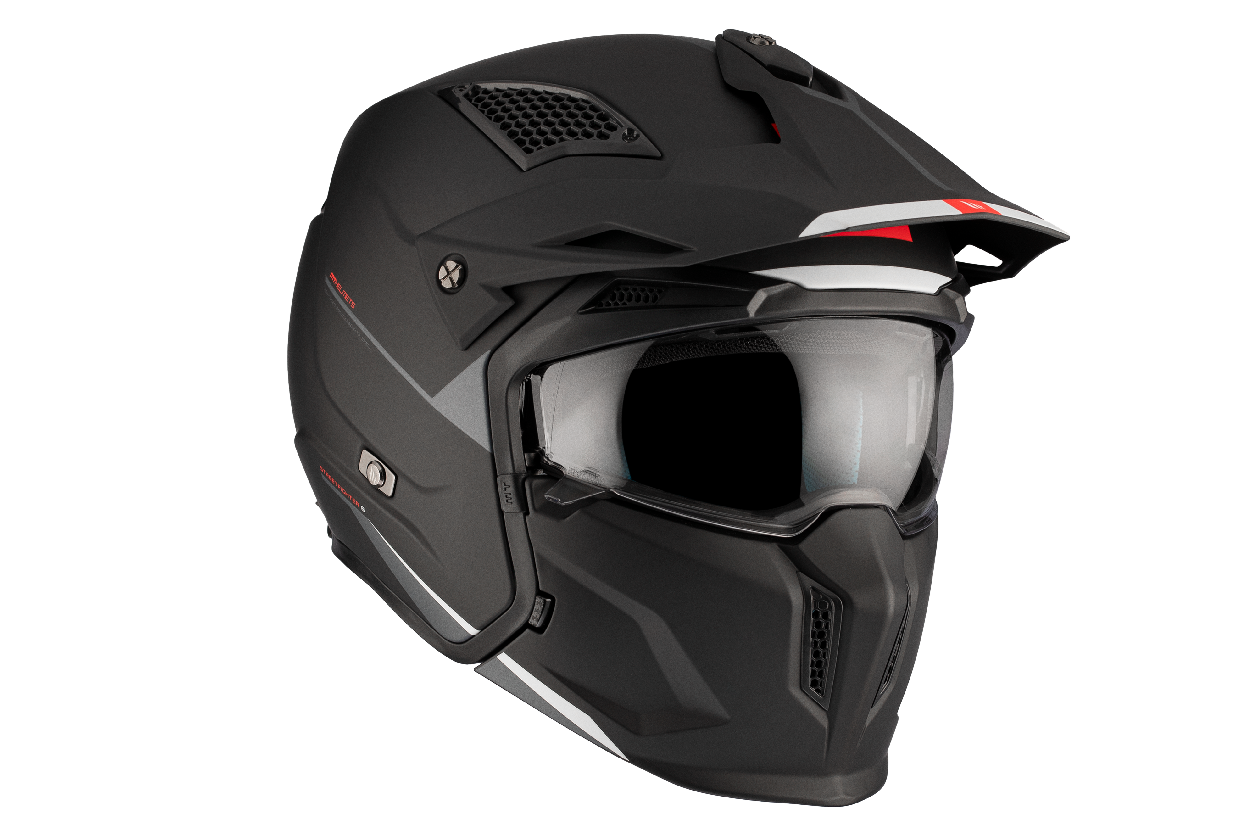 CASCO MT STREETFIGHTER S SV SOLID A1 NEGRO MATE