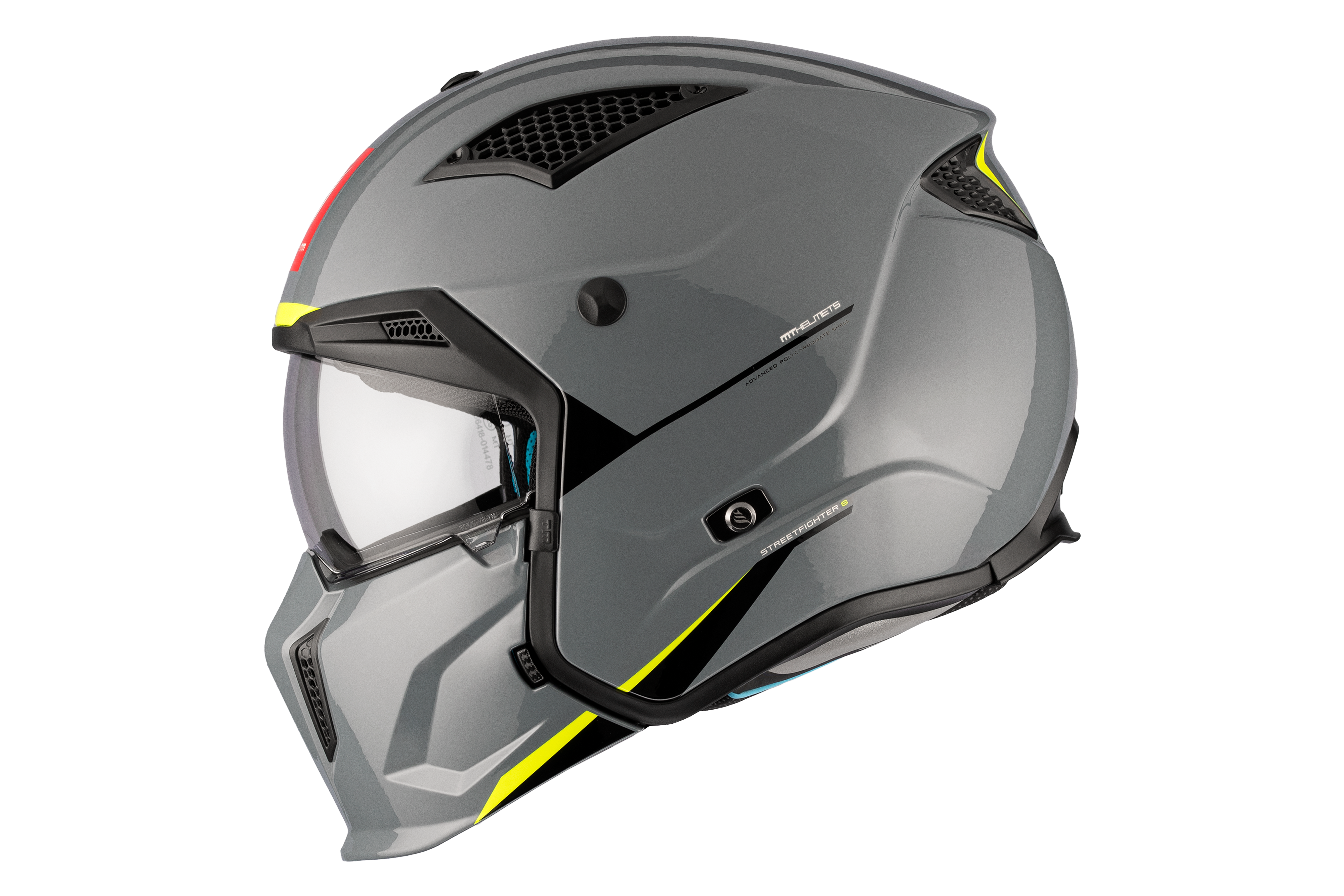 CASCO MT STREETFIGHTER S SV SOLID A22 GRIS BRILLO