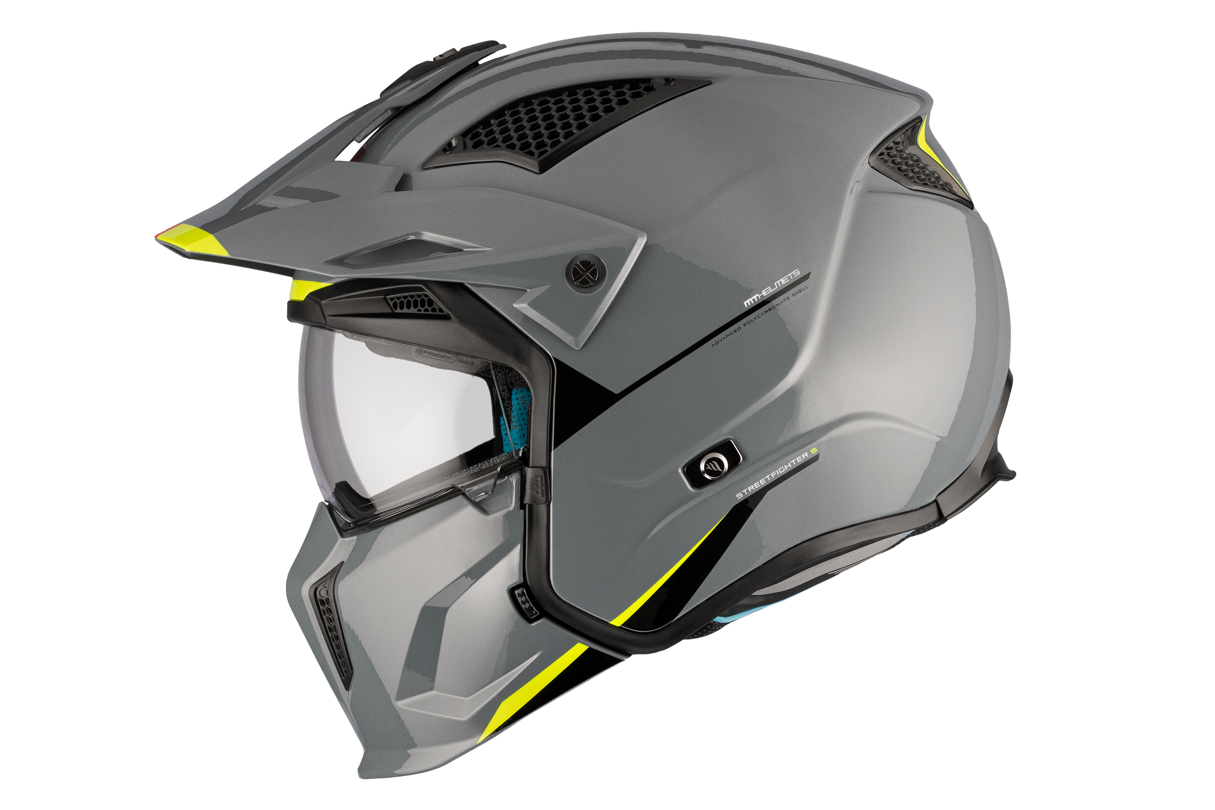 CASCO MT STREETFIGHTER S SV SOLID A22 GRIS BRILLO