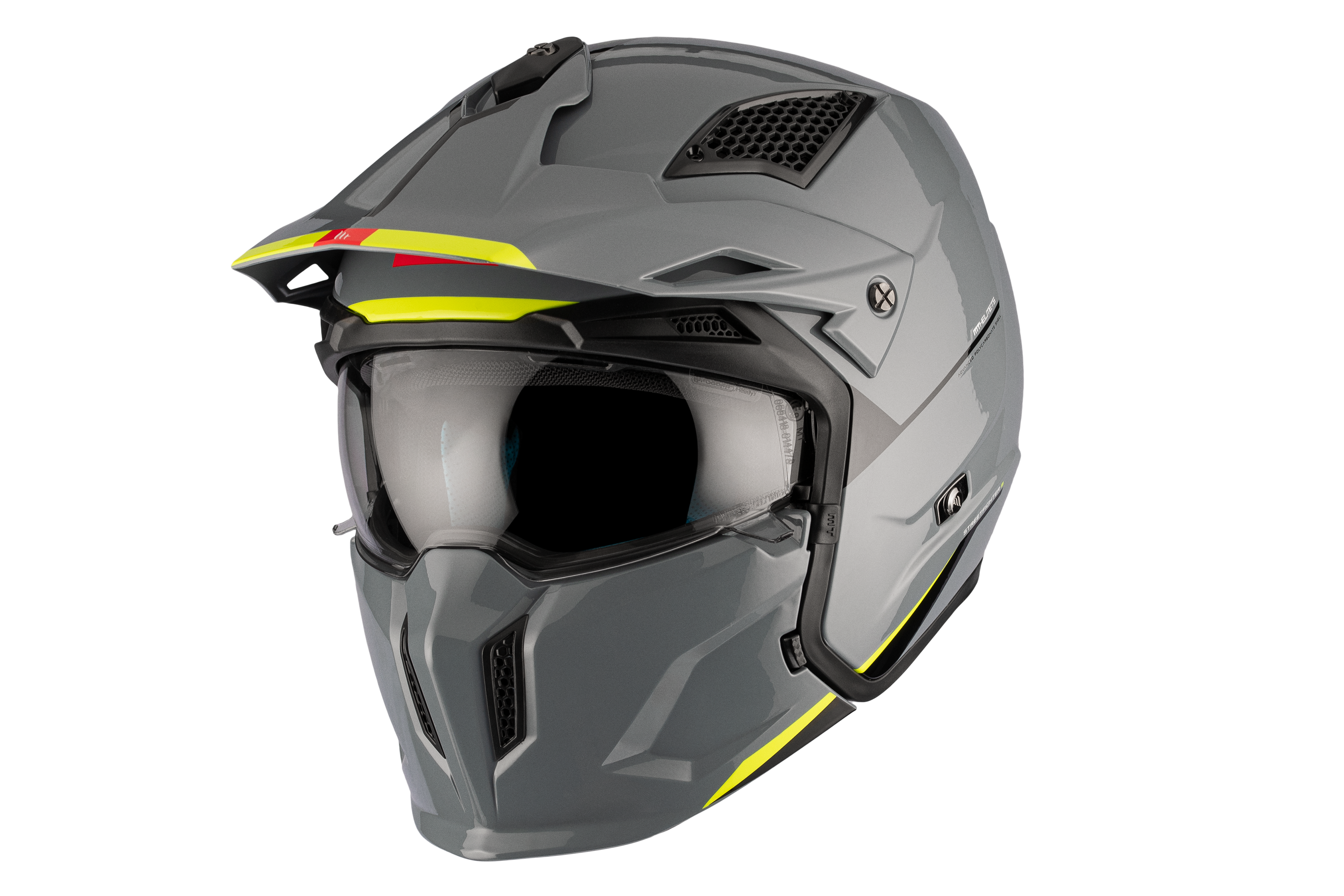 CASCO MT STREETFIGHTER S SV SOLID A22 GRIS BRILLO