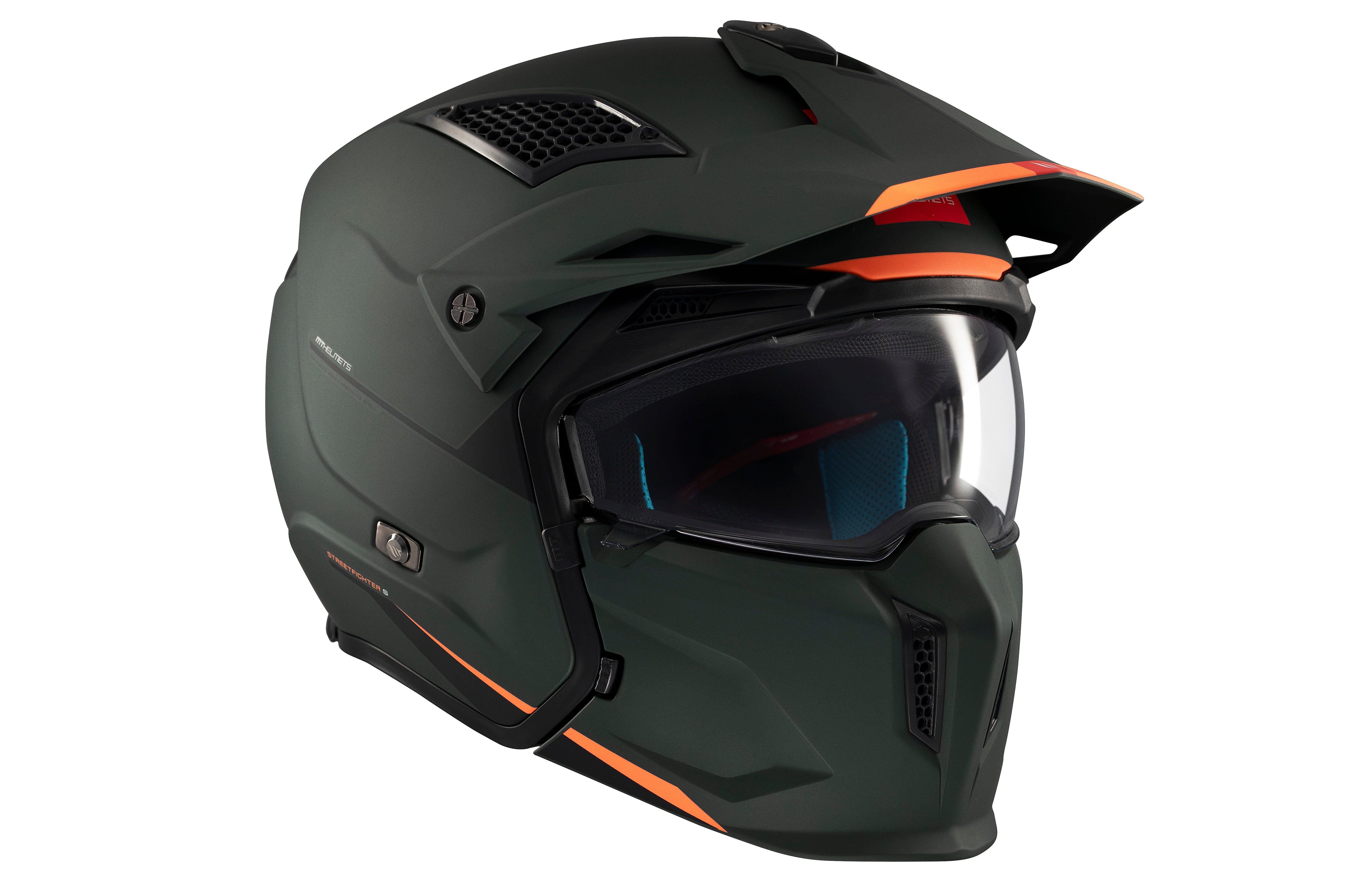 CASCO MT STREETFIGHTER S SV SOLID A6 VERDE MATE