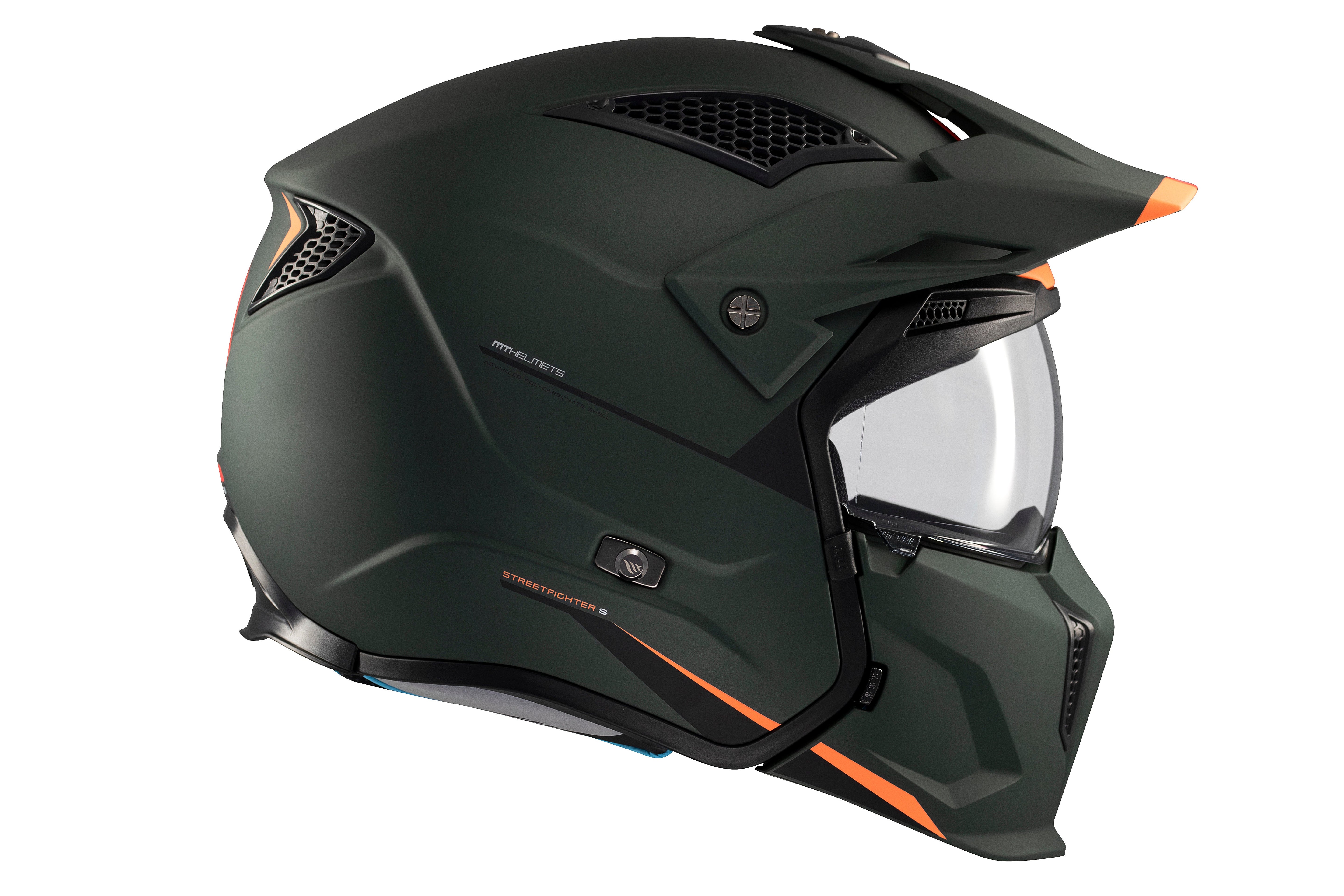 CASCO MT STREETFIGHTER S SV SOLID A6 VERDE MATE