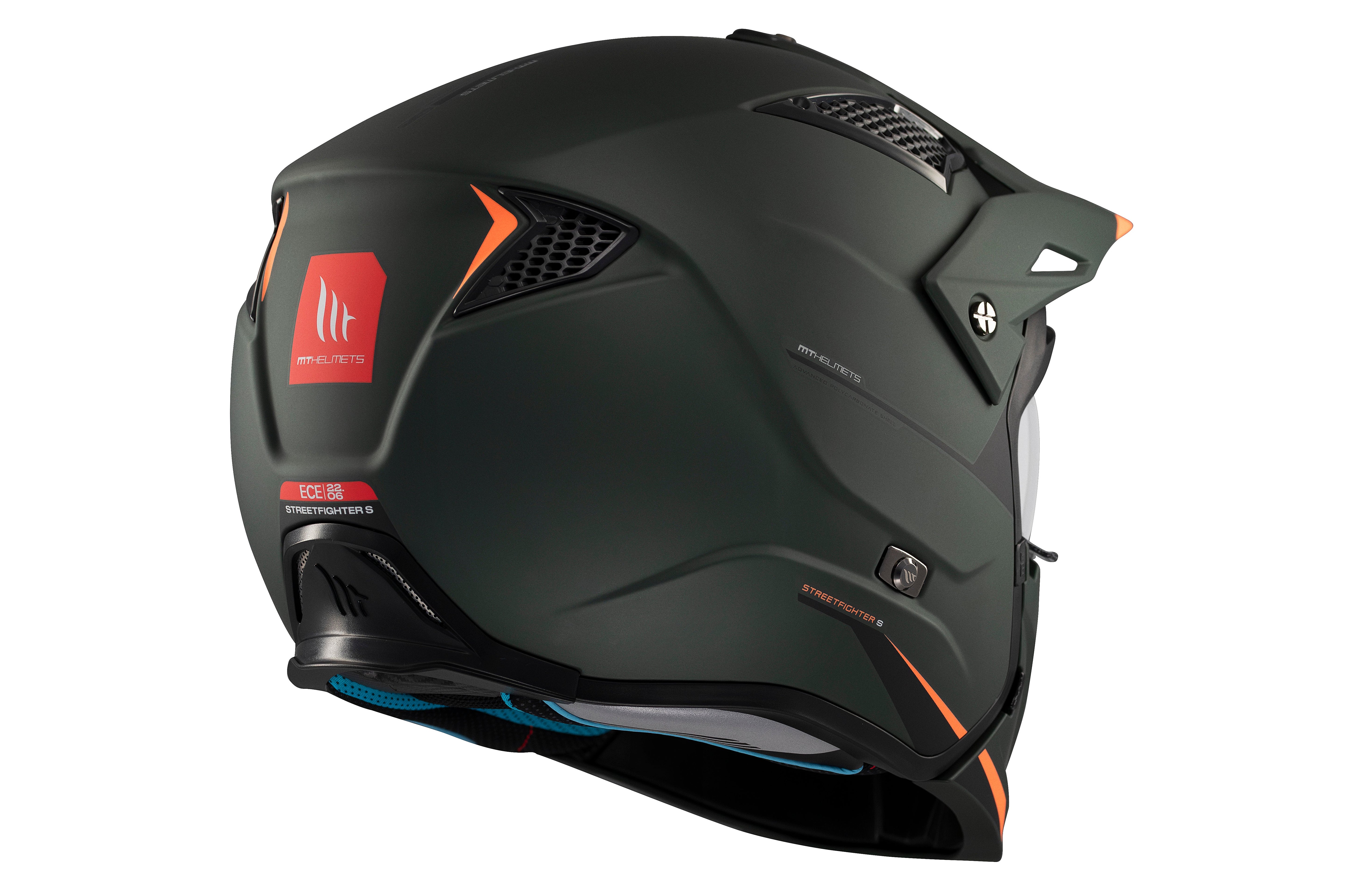 CASCO MT STREETFIGHTER S SV SOLID A6 VERDE MATE