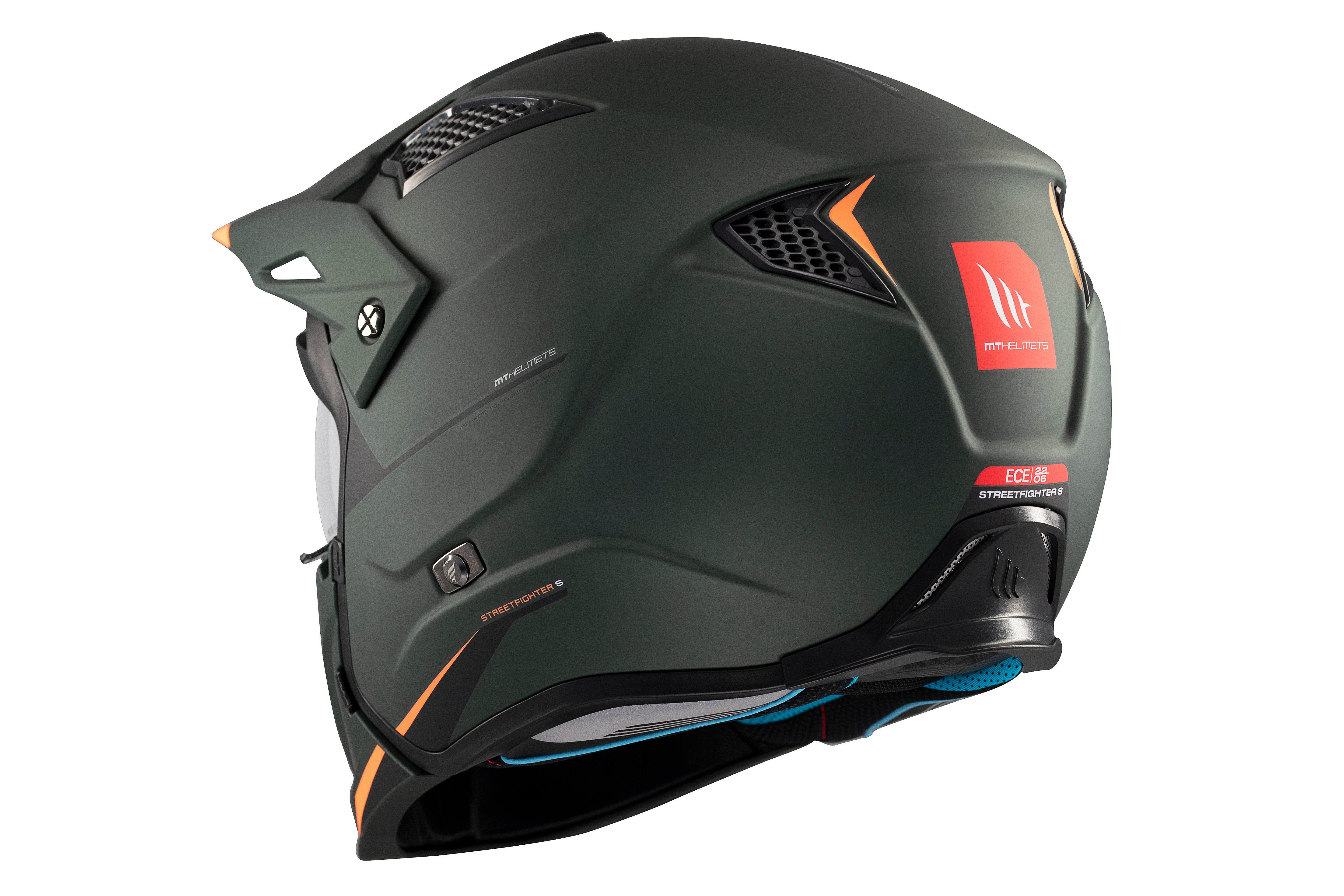CASCO MT STREETFIGHTER S SV SOLID A6 VERDE MATE