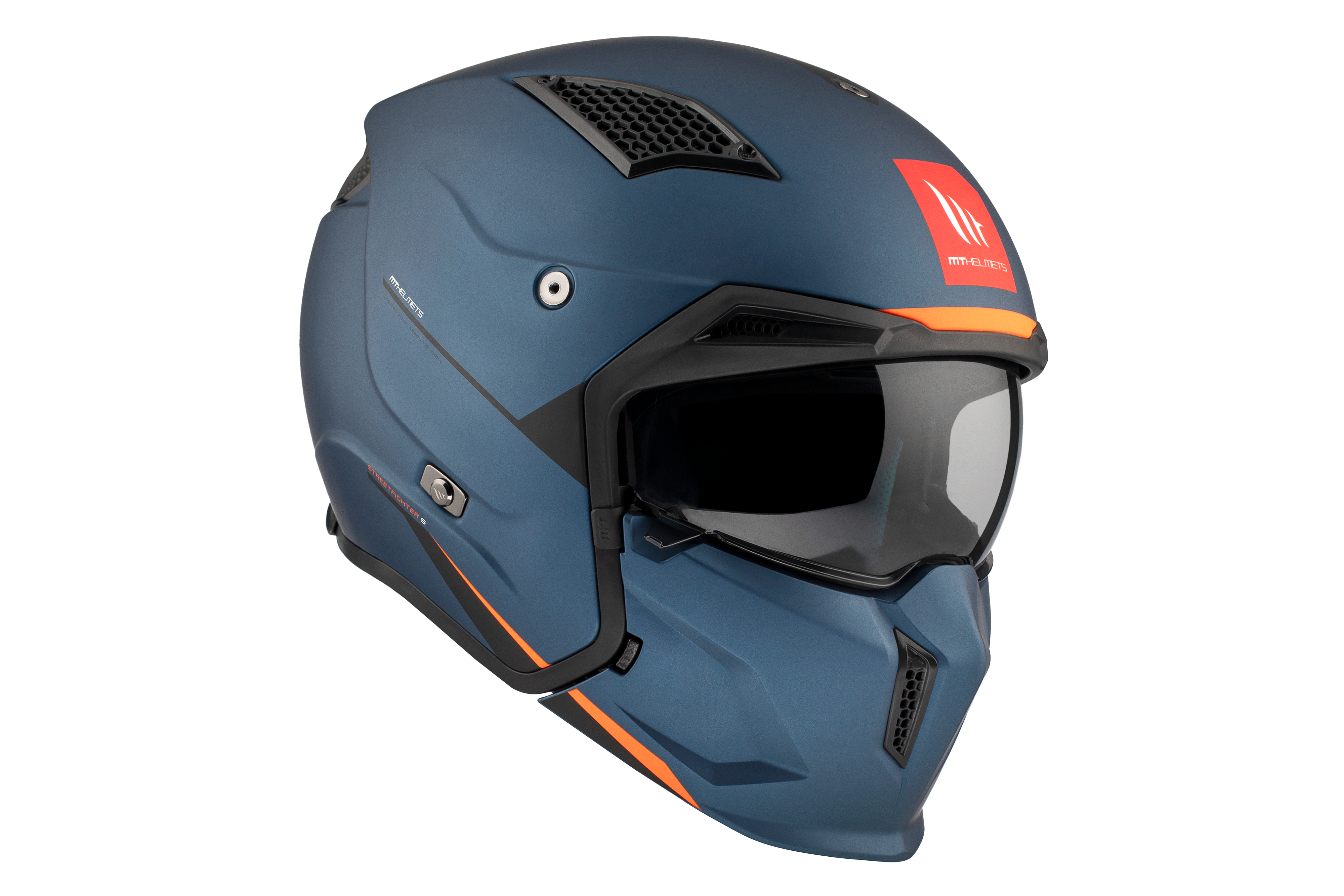 CASCO MT STREETFIGHTER S SV SOLID A7 AZUL MATE