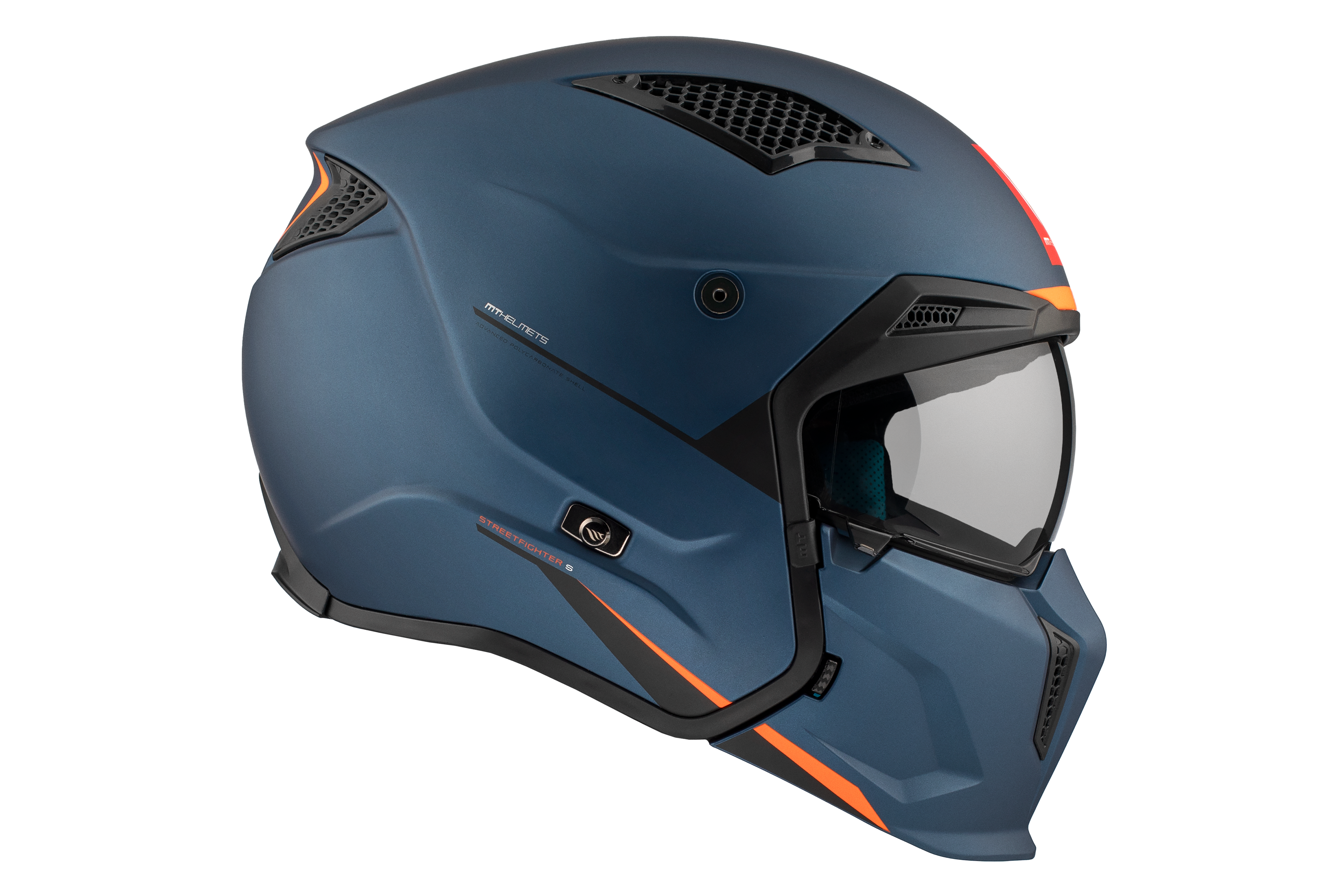 CASCO MT STREETFIGHTER S SV SOLID A7 AZUL MATE