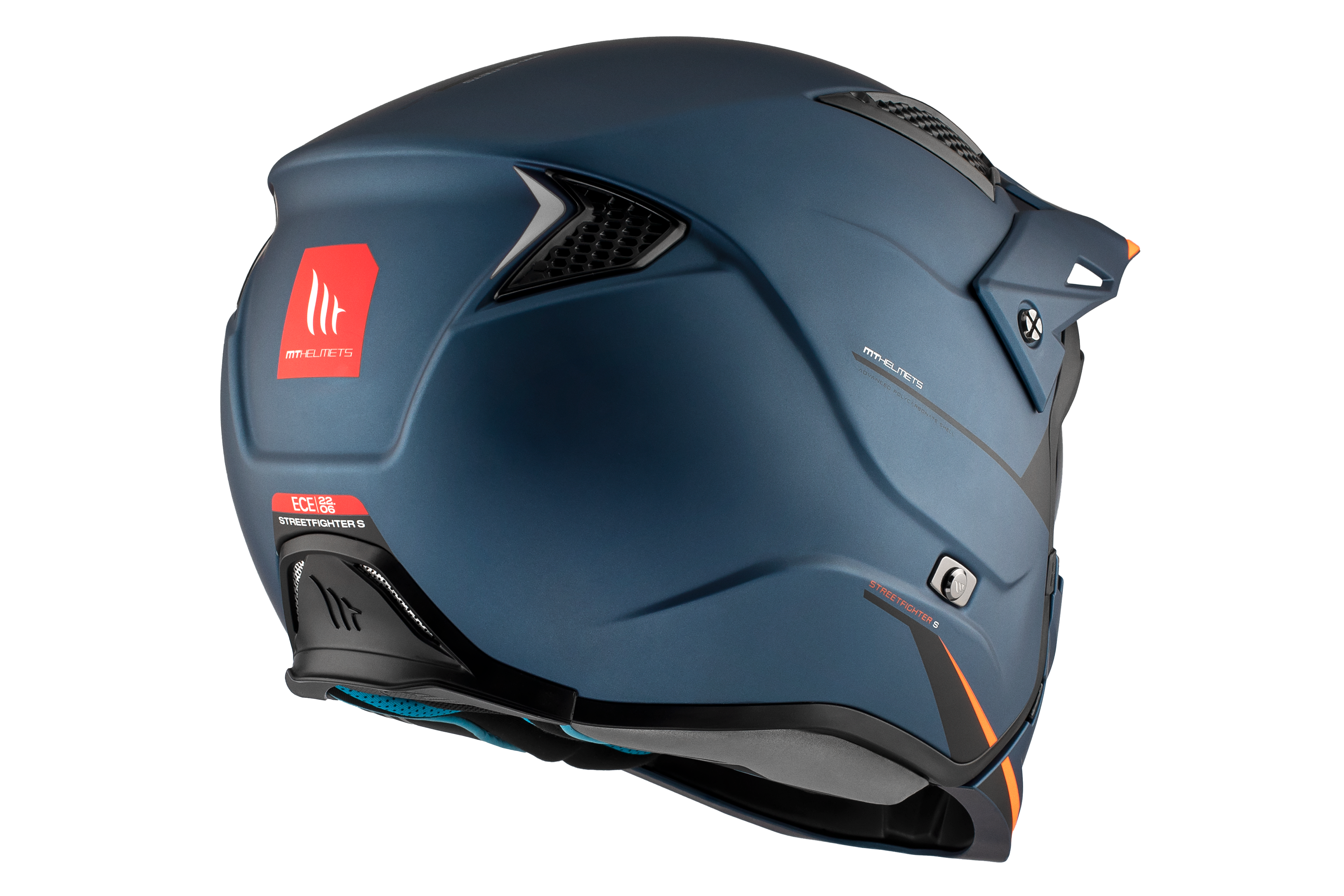 CASCO MT STREETFIGHTER S SV SOLID A7 AZUL MATE