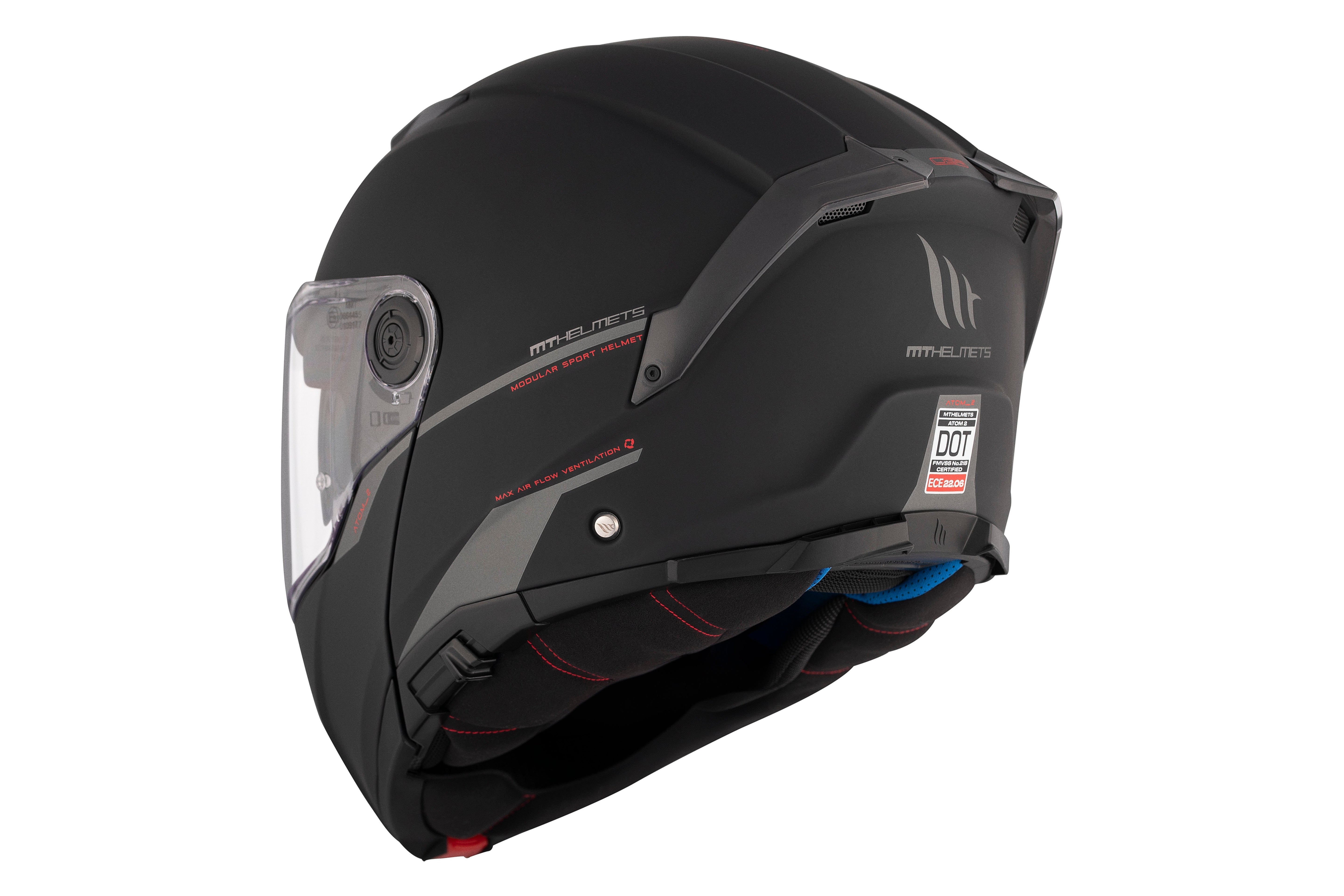 CASCO MT ATOM 2 SV SOLID A1 NEGRO MATE