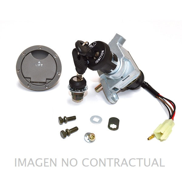 KIT LLAVES CONTACTO (4 PINS), GUANTERA Y DEPÓSITO YAMAHA AEROX 50